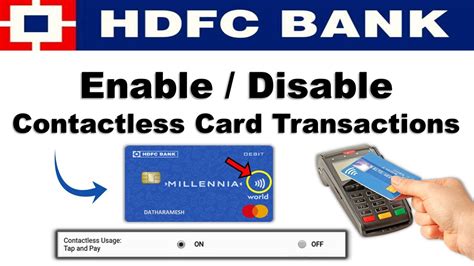 how to disable contactless card hdfc|hdfc bank card control.